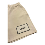 Dou Dou Bermuda Tinta Unita con Logo per Bambina DW6R39 PANNA DOU DOU 