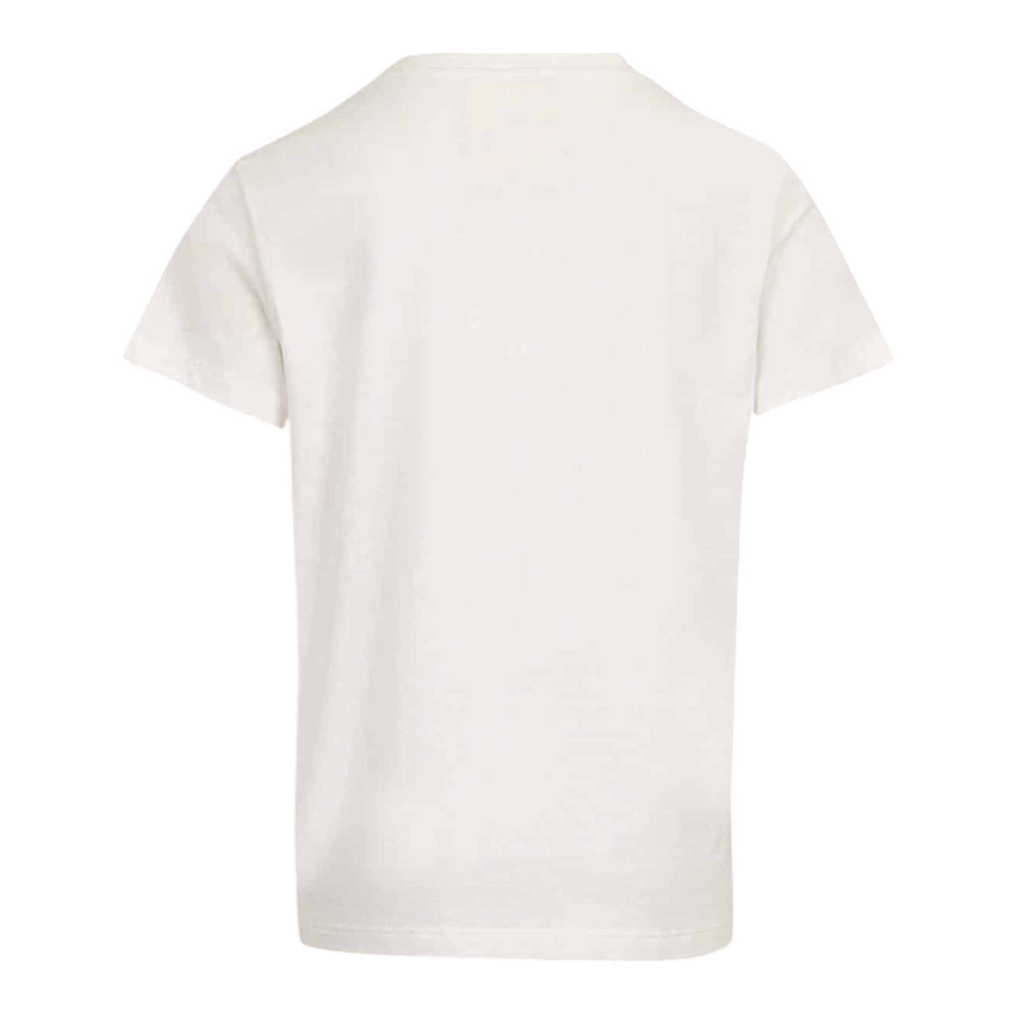 Dou Dou T-Shirt Girocollo Tinta Unita con Stampa per Bambino DW8P21 BIANCO DOU DOU 