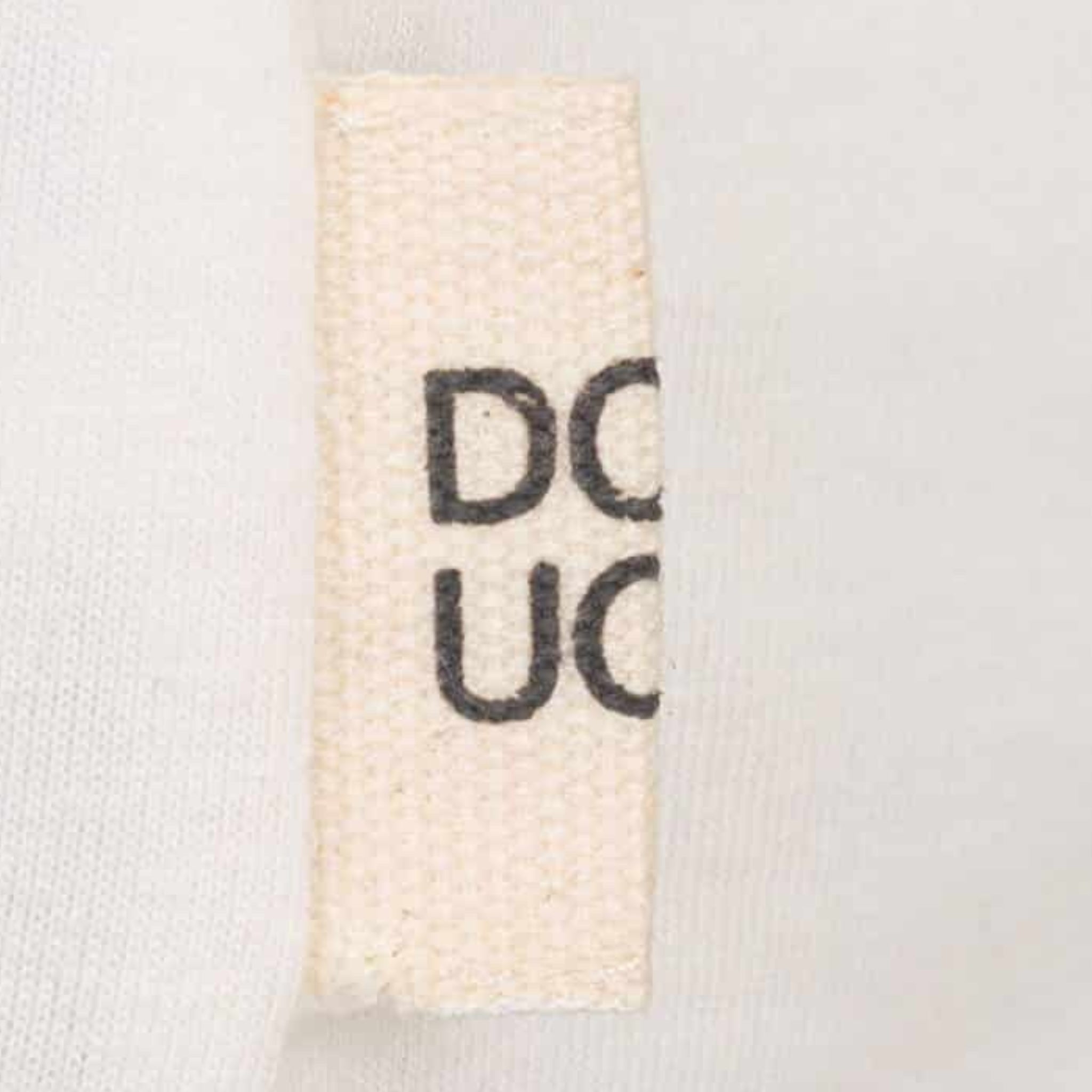 Dou Dou T-Shirt Girocollo Tinta Unita con Stampa per Bambino DW8P21X BIANCO DOU DOU 