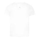 Dou Dou T-Shirt Girocollo Tinta Unita per Bambina DW8P41 BIANCO DOU DOU 