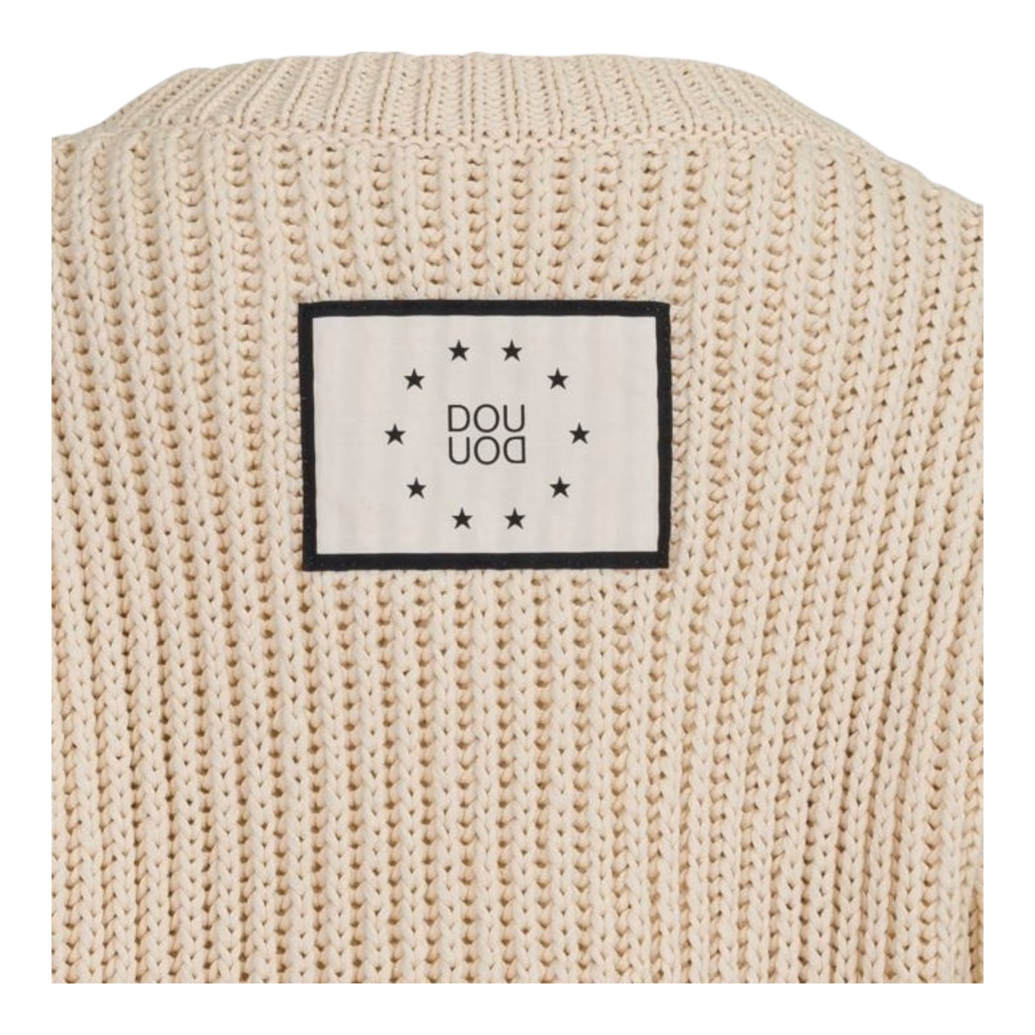Dou Dou Maglia Tinta Unita con Logo Retro per Bambina DW9P10 BEIGE DOU DOU 