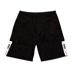 Dropseason2 Bermuda Tinta Unita con Stampa per Bambino K049 NERO DROPSEASON2 