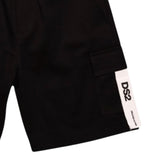 Dropseason2 Bermuda Tinta Unita con Stampa per Bambino K049 NERO DROPSEASON2 