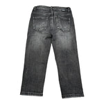 Dropseason2 Jeans Tinta Unita con Logo per Bambino SS25K012 NERO DROPSEASON2 