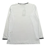 Dsquared2 Shirt Girocollo Tinta Unita con Stampa per Bambino 1231M1362 BIANCO DSQUARED2 