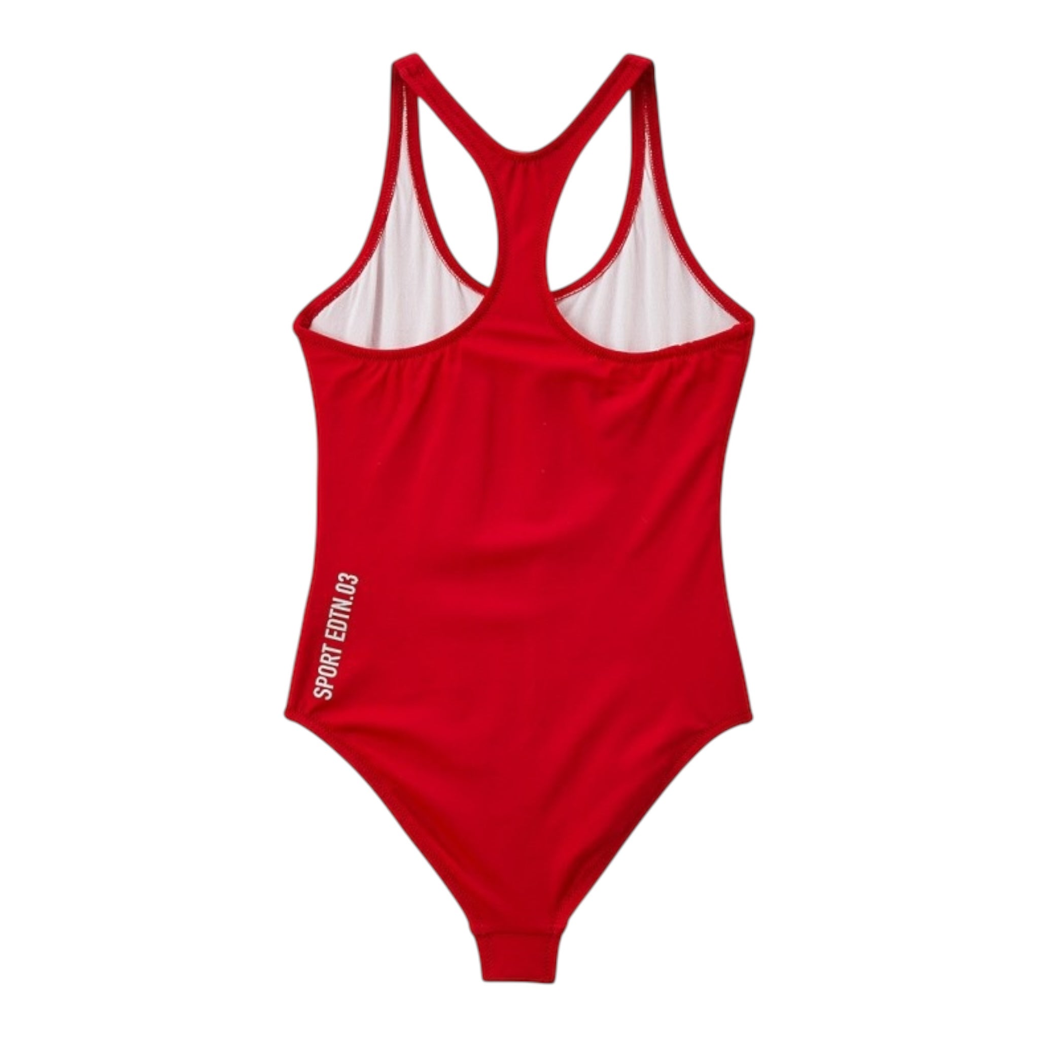 Dsquared2 Costume Intero Tinta Unita con Stampa per Bambina DQ0053 ROSSO DSQUARED2 
