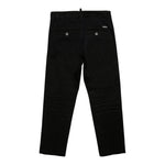 Dsquared2 Pantalone Tinta Unita con Strappi per Bambino DQ1748 NERO DSQUARED2 