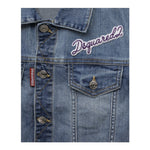 Dsquared2 Giubbino Modello Smanicato In Denim per Bambino DQ2123 BLU DSQUARED2 