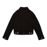 Dsquared2 Giacca In Denim Tinta Unita con Stampa per Bambino DQ2132 NERO DSQUARED2 