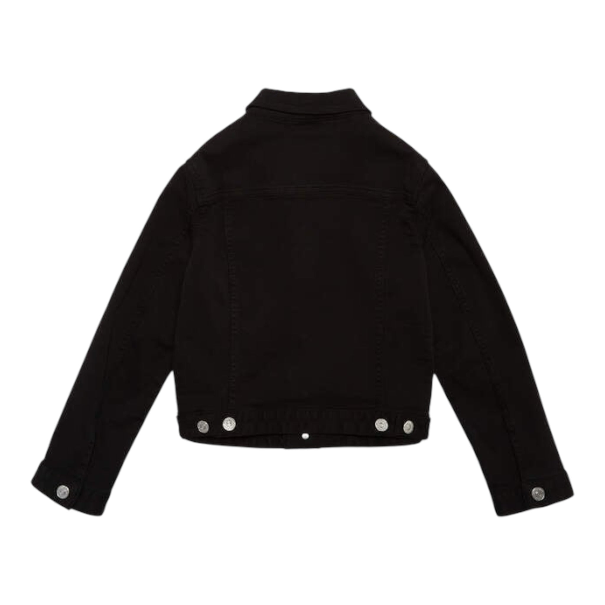 Dsquared2 Giacca In Denim Tinta Unita con Stampa per Bambino DQ2132X NERO DSQUARED2 