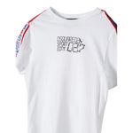 Dsquared2 T-Shirt Girocollo Tnta Unita con Logo per Bambino DQ2176 BIANCO DSQUARED2 
