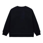 Dsquared2 Felpa Girocollo Tinta Unita con Stampa per Bambino DQ2739X NERO DSQUARED2 