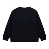 Dsquared2 Felpa Girocollo Tinta Unita con Stampa per Bambino DQ2739X NERO DSQUARED2 