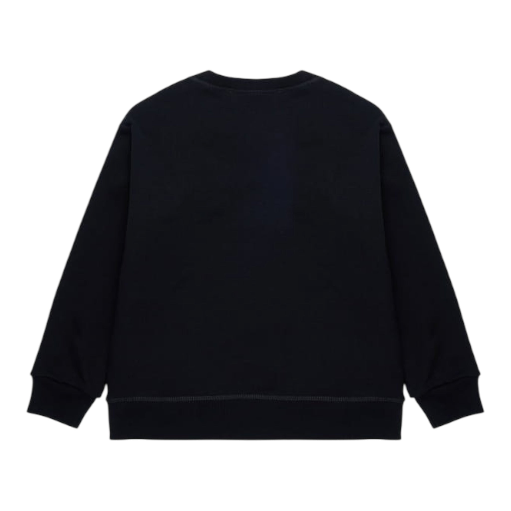 Dsquared2 Felpa Girocollo Tinta Unita con Stampa per Bambino DQ2739X NERO DSQUARED2 
