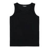 Dsquared2 Canotta Girocollo tinta unita con Logo Nero per Bambino DQ2783X NERO DSQUARED2 