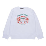 Dsquared2 Felpa Girocollo Tinta Unita con Stampa per Bambino DQ2977 BIANCO DSQUARED2 