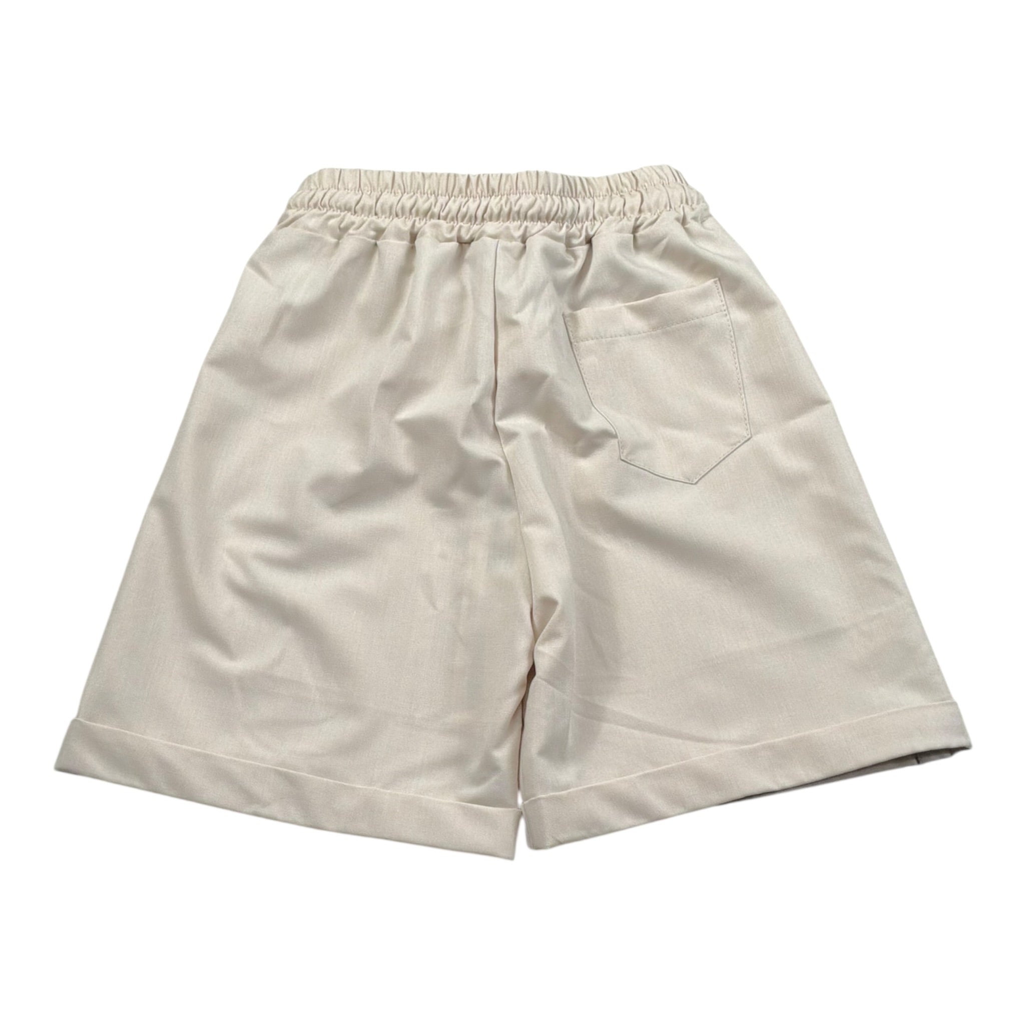 Duepuntozero Bermuda Tinta Unita con Elastico In Vita per Neonato BMB325RN BEIGE DUEPUNTOZERO 