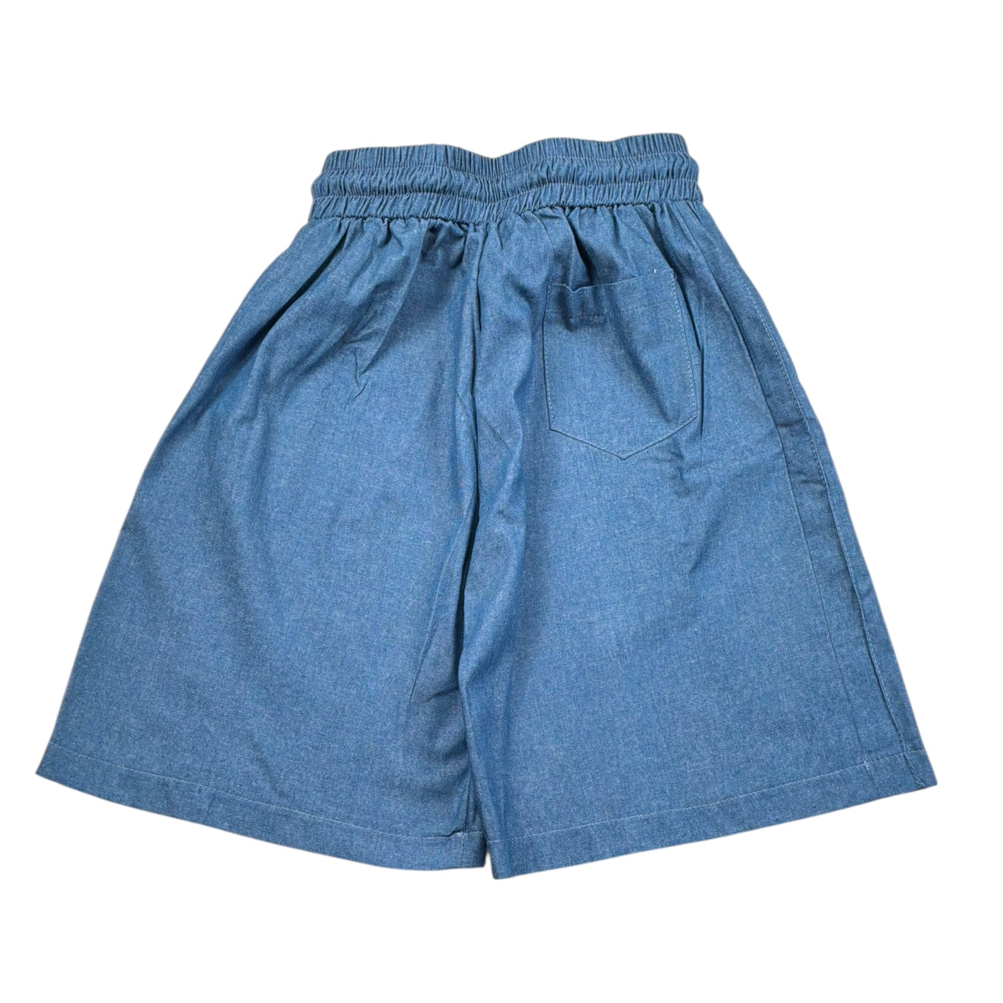 Duepuntozero Bermuda Tinta Unita con Elastico In Vita per Bambino BMBD3 BLU DUEPUNTOZERO 