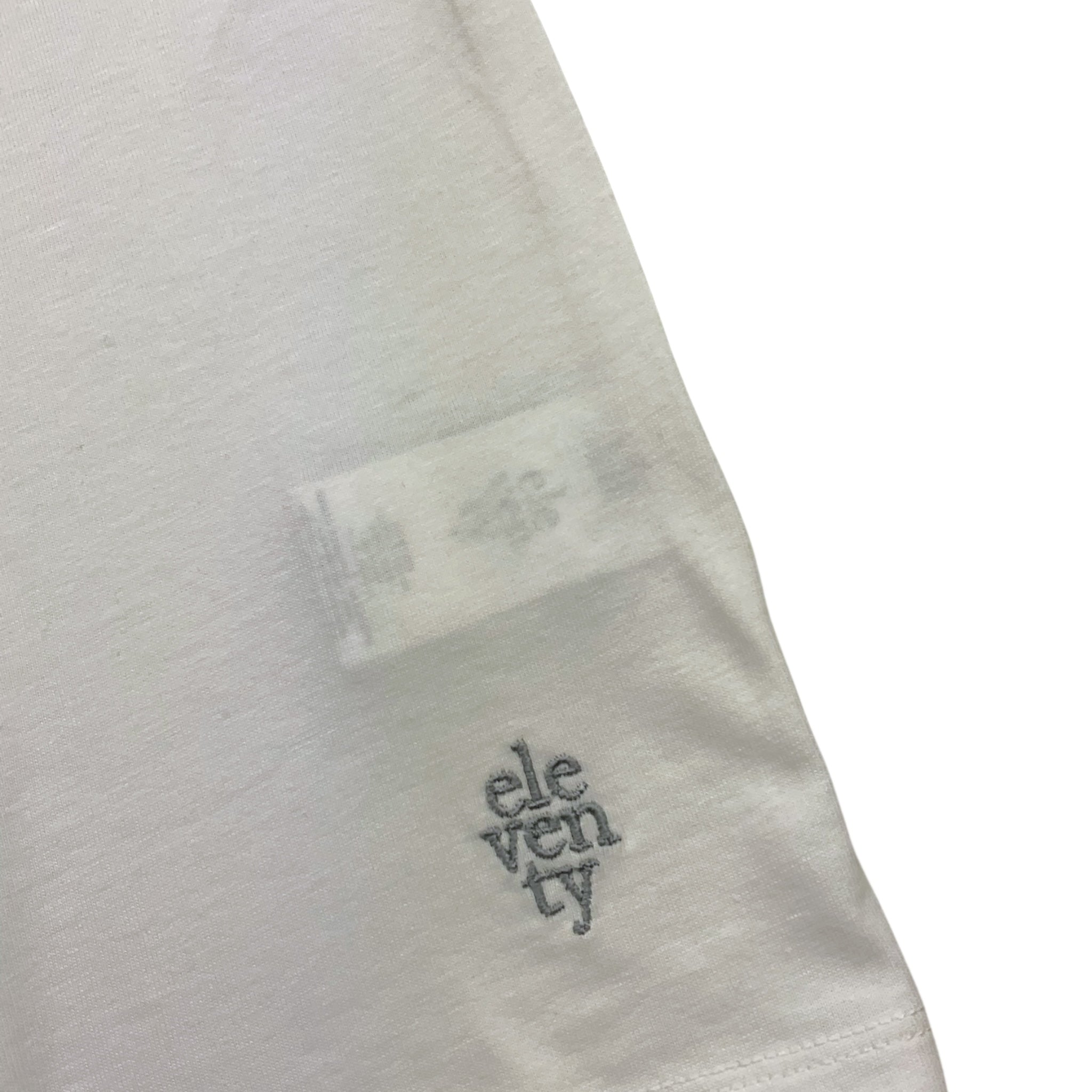 Eleventy Polo Mezza Manica con Colletto In Contrasto per Bambino EU8P01 BIANCO ELEVENTY 
