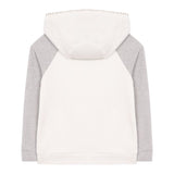 Eleventy Felpa Tinta Unita con Cappuccio E Profili In Contrasto per Bambino EW4P40 BIANCO ELEVENTY 