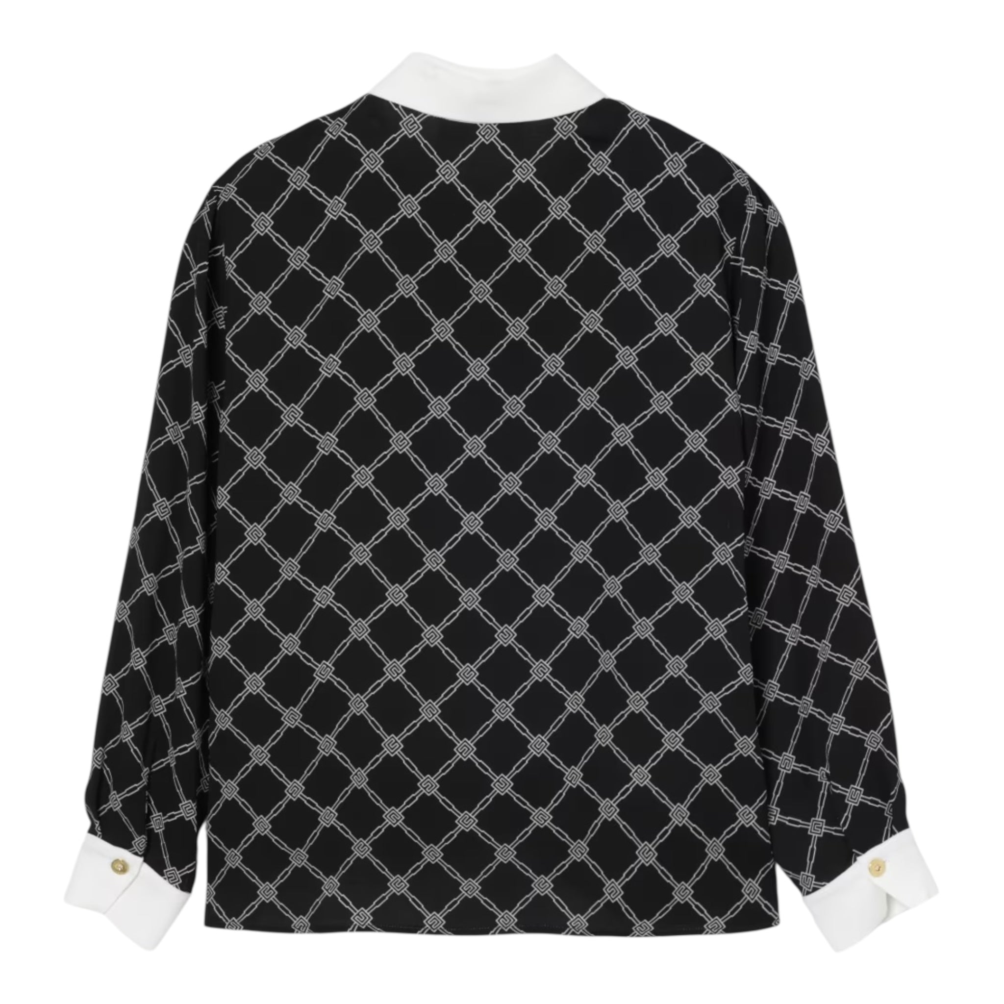 Elisabetta Franchi Camicia Bicolore Logata per Bambina EFCA257 BIANCO/NERO ELISABETTA FRANCHI 
