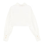 Elisabetta Franchi Camicia Manica Lunga Tinta Unita con Ricami per Bambina EFCA263X PANNA ELISABETTA FRANCHI 