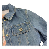 Elisabetta Franchi camicia Manica Lunga Tinta Unita In Denim per Bambina EFGB123 AZZURRO ELISABETTA FRANCHI 