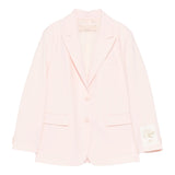 Elisabetta Franchi Giacca Tinta Unita con Logo per Bambina EFGC064 ROSA ELISABETTA FRANCHI 