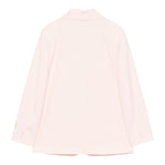 Elisabetta Franchi Giacca Tinta Unita con Logo per Bambina EFGC064 ROSA ELISABETTA FRANCHI 