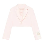 Elisabetta Franchi Giacca Tinta Unita Modello Crop per Bambina EFGCM64 ROSA ELISABETTA FRANCHI 