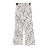 Elisabetta Franchi Pantalone tinta unita Stampe Logo Panna per Bambina EFPA192 PANNA ELISABETTA FRANCHI 