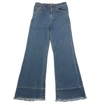 Elisabetta Franchi Jeans Tinta Unita 5 Tasche Modelloa A Zampa per Bambina EFPA279 AZZURRO ELISABETTA FRANCHI 