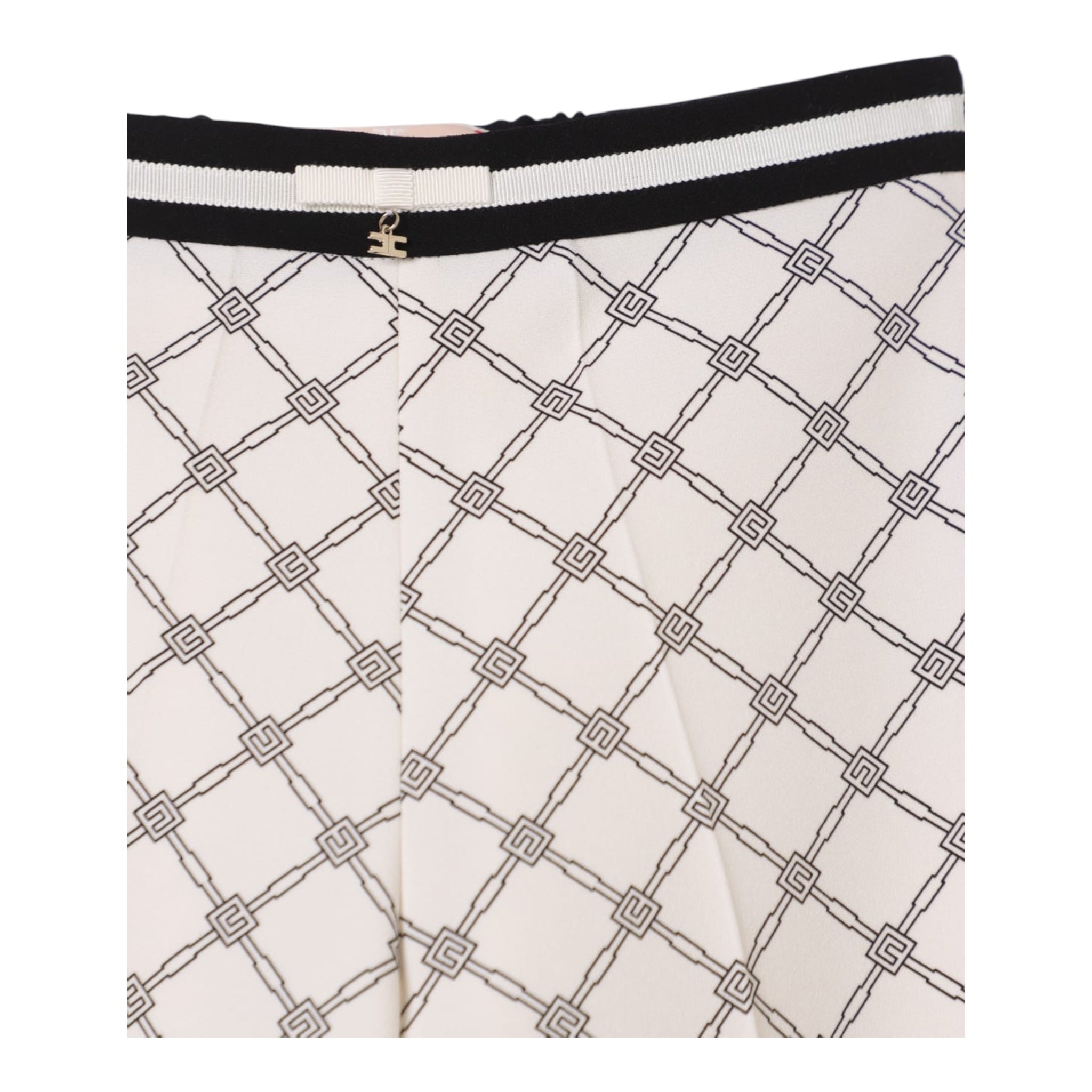 Elisabetta Franchi Pantalone Tinta Unita Logato per Bambina EFPA282X PANNA ELISABETTA FRANCHI 