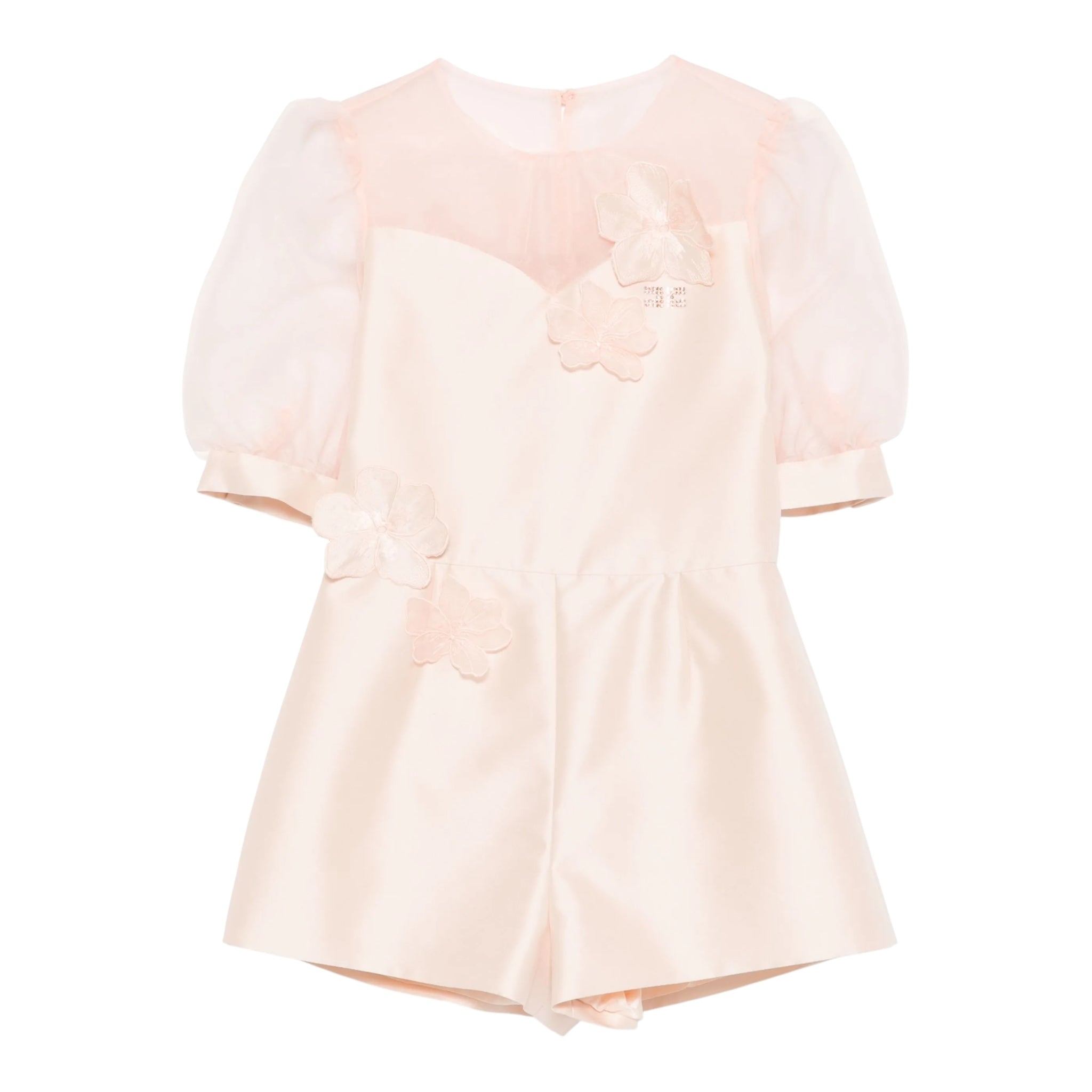 Elisabetta Franchi tuta intera tinta unita con trasparenze per Bambina EFPA286 ROSA ELISABETTA FRANCHI 