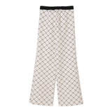 Elisabetta Franchi Pantalone Tinta Unita Modello Zampa per Bambina EFTA1000 AVORIO ELISABETTA FRANCHI 