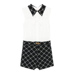 Elisabetta Franchi Tuta Giromanica Bicolore per Bambina EFTA100X BIANCO/NERO ELISABETTA FRANCHI 