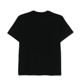 Elisabetta Franchi T-Shirt Girocollo Tinta Unita con Applicazioni Brillantini per Bambina EFTS230XXX NERO ELISABETTA FRANCHI 