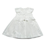 Elisabetta Franchi Abito Tinta Unita con Rouches per Bambina EGAB198XJ BIANCO ELISABETTA FRANCHI 