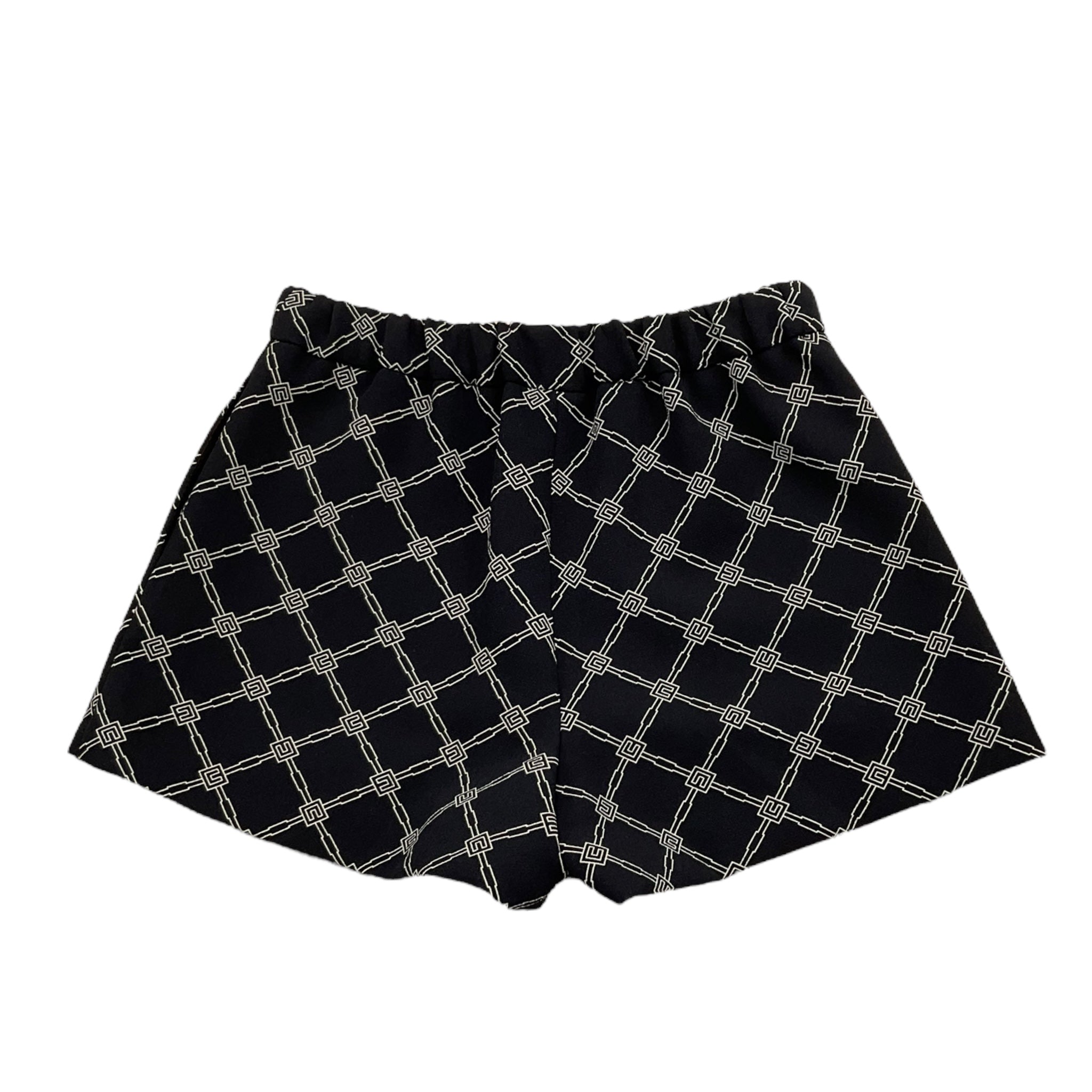 Elisabetta Franchi Short Tinta Unita con Stampa per Neonata EGBE023 NERO ELISABETTA FRANCHI 