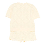 Elisabetta Franchi Completo 2 Pezzi T-Shirt-Bermuda In Filo per Neonata EGCM006 GIALLO ELISABETTA FRANCHI 