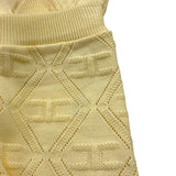 Elisabetta Franchi Completo 2 Pezzi T-Shirt-Bermuda In Filo per Neonata EGCM006 GIALLO ELISABETTA FRANCHI 