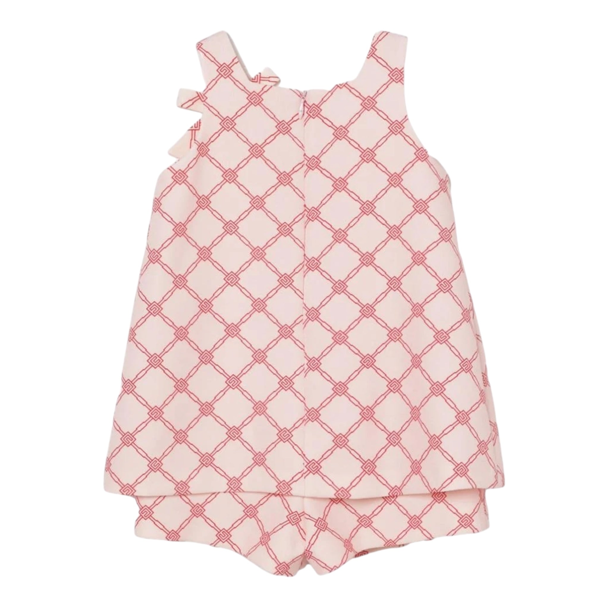 Elisabetta Franchi TUTA Giromanica Tinta Unita con Fantasia per Neonata EGTA008X ROSA ELISABETTA FRANCHI 