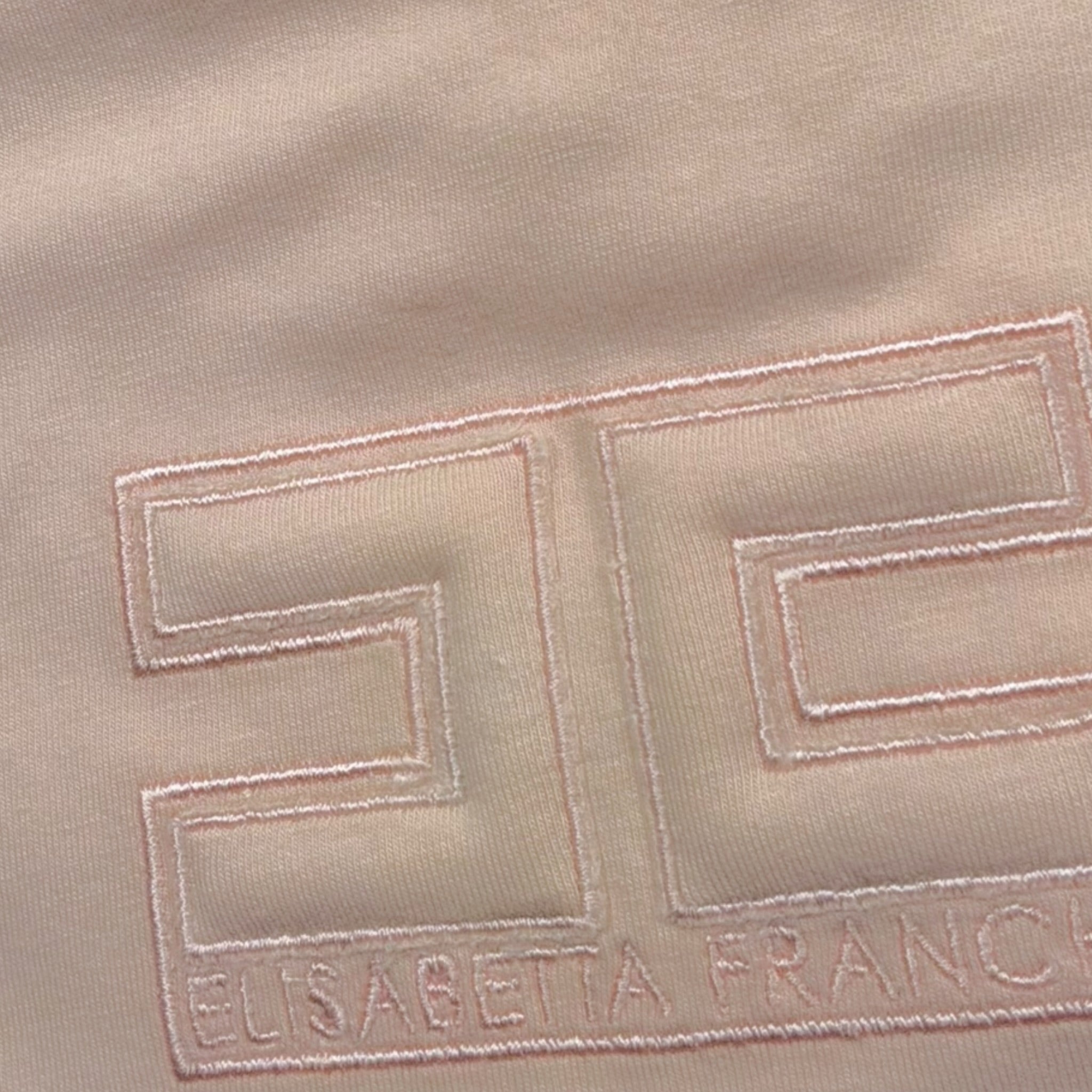 Elisabetta Franchi Bavetta Tinta Unita Logata per Neonata ENBA045 ROSA ELISABETTA FRANCHI 