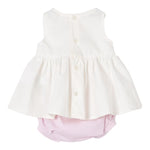 Elisabetta Franchi Completo 2 Pezzi Camicia-Coulotte Bicolore per Neonata ENCD098X BIANCO ELISABETTA FRANCHI 