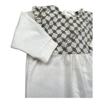 Elisabetta Franchi Tutina Manica Lunga Tinta Unita con Stampe per Neonata ENTU51 BIANCO ELISABETTA FRANCHI 