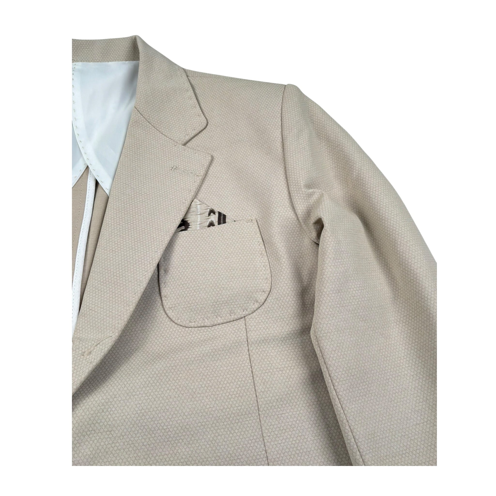 Emanuel Pris Giacca Tinta Unita con Taschino per Bambino EGC1078R BEIGE EMANUEL PRIS 