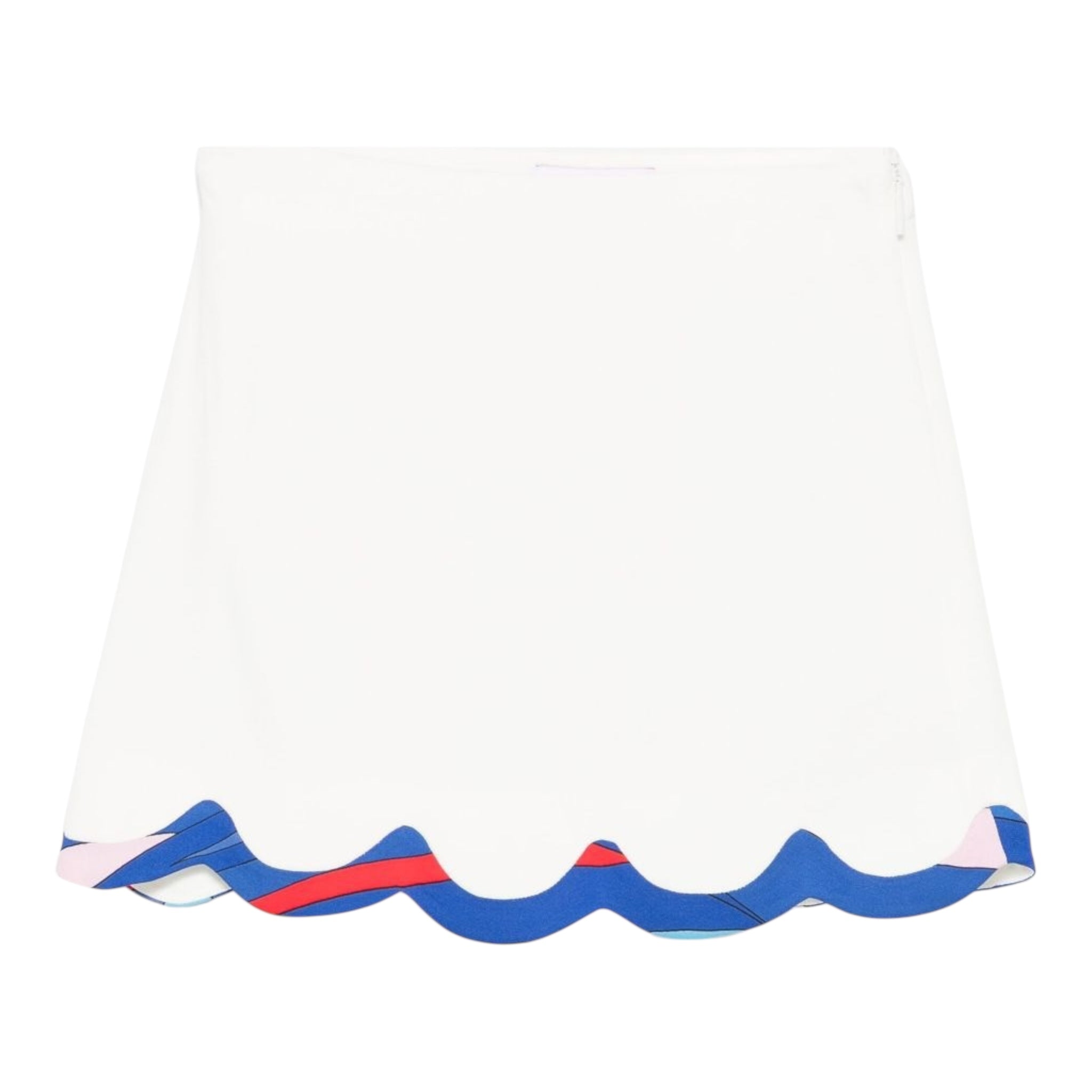 Emilio Pucci Gonna Tinta Unita con Profili In Contrasto per Bambina PW7A21 BIANCO EMILIO PUCCI 