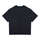 Emporio Armani T-Shirt Girocollo Tinta Unita con Logo per Bambina 3D4TJ6 BLU EMPORIO ARMANI 
