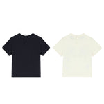 Emporio Armani Set T-Shirt Bicolore per Neonato 3DHDJ1 PANNA/BLU EMPORIO ARMANI 