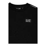 Emporio Armani T-Shirt Girocollo Tinta Unita con Logo per Bambino 7B000054 NERO EMPORIO ARMANI 